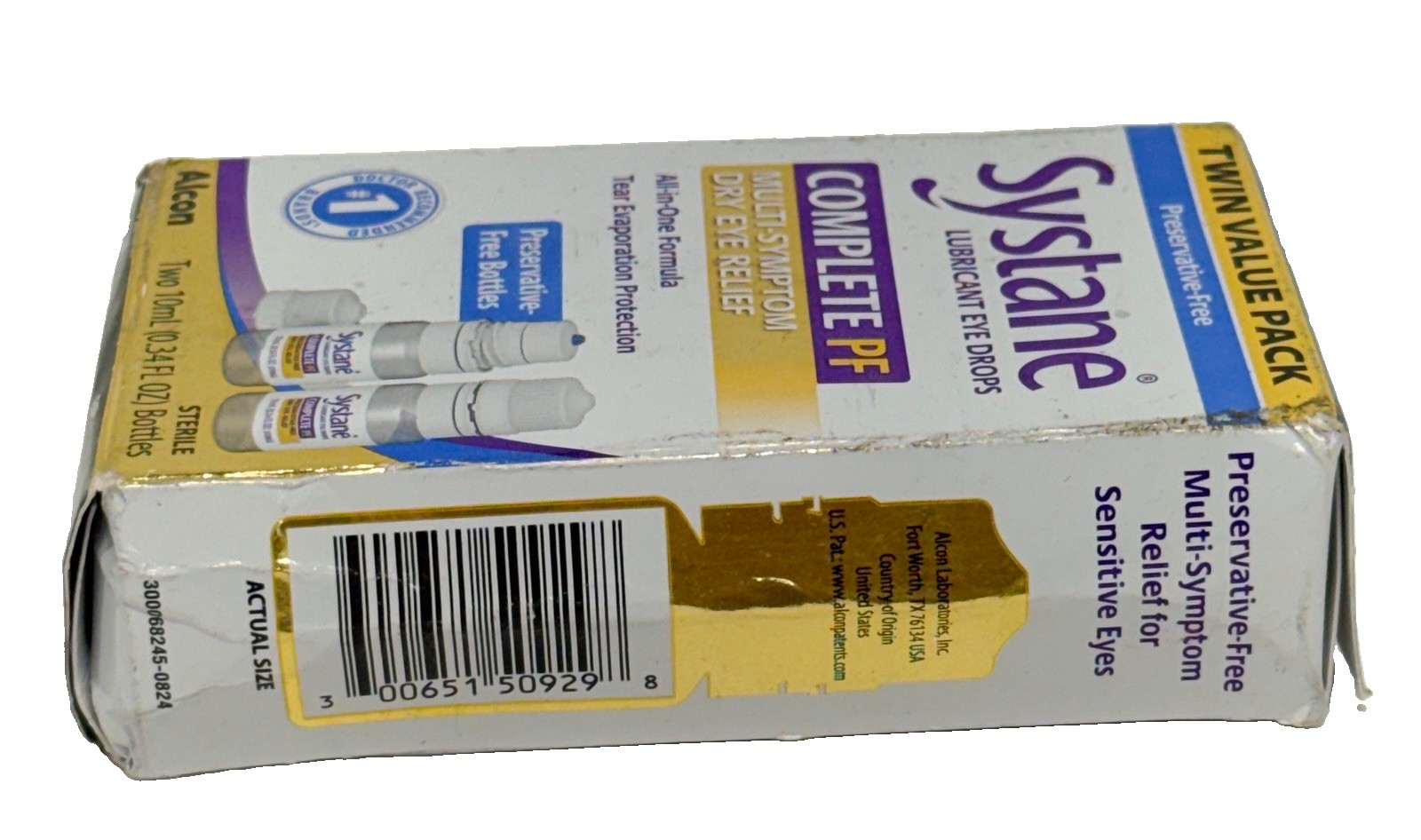SYSTANE Complete PF Dry Eye Relief Drops Preservative Free Twin Pack Exp 06/2027