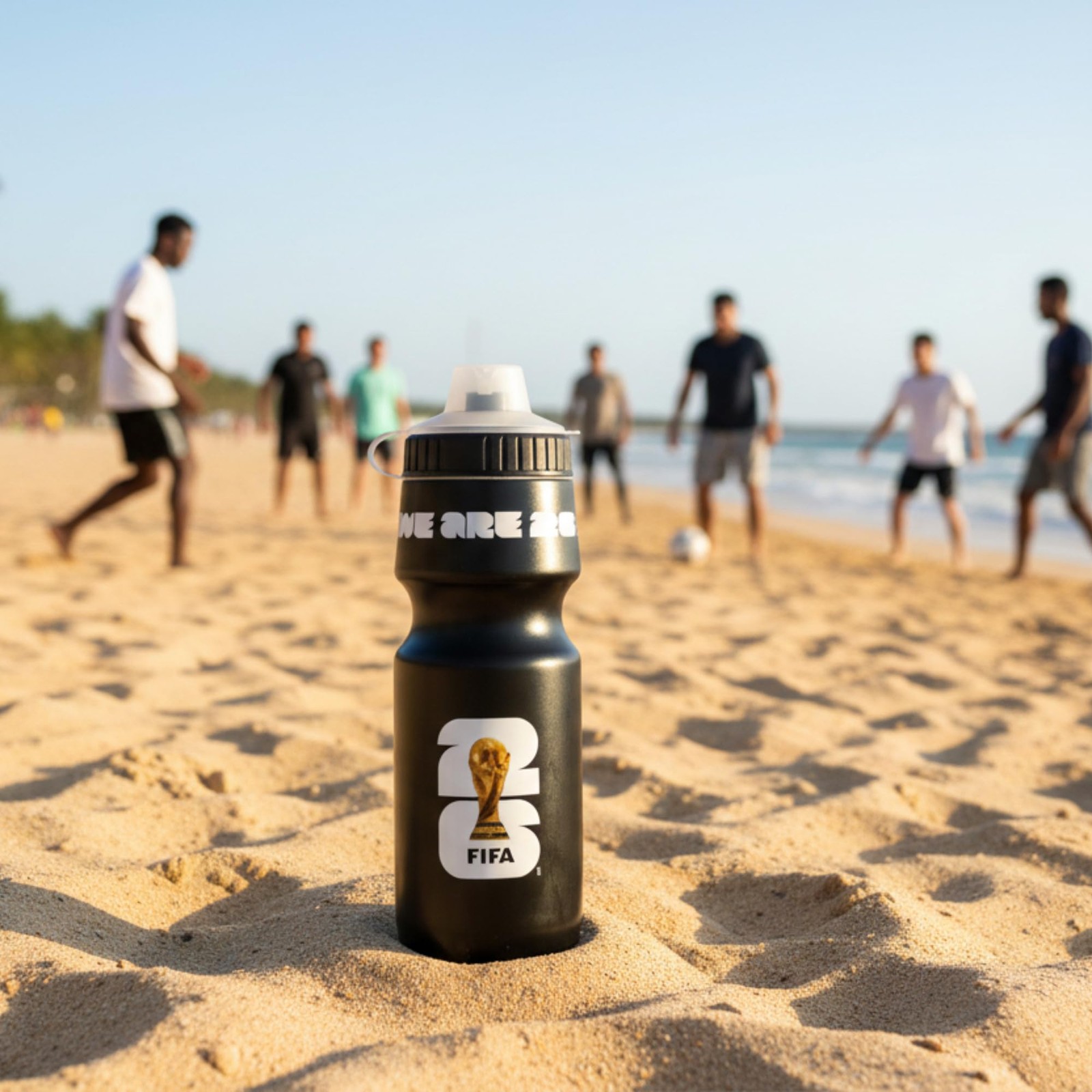 Official FIFA World Cup 2026 Edition – 24oz Refillable 24 Ounces, Black