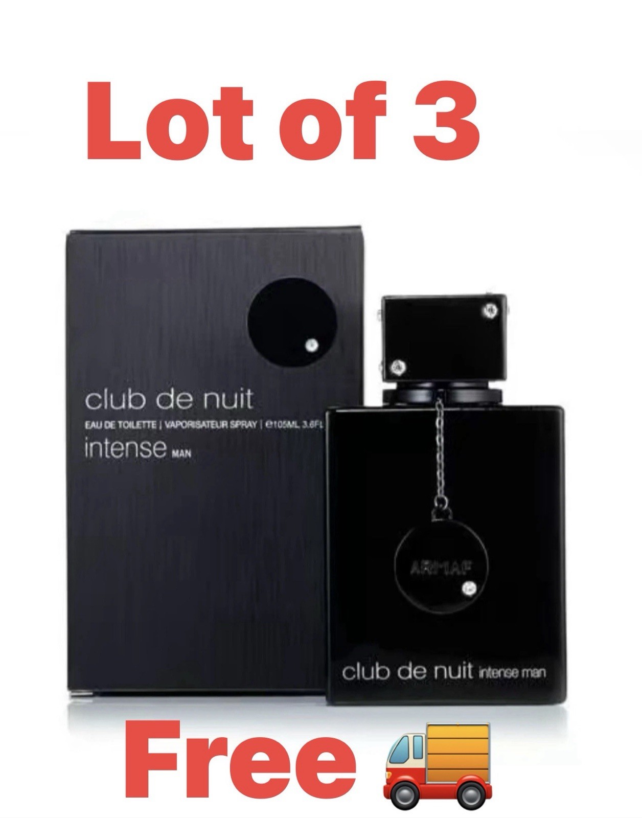 club de nuit intense man🥇top Seller🥇(La Bestia Negra) 3.6 fl oz (Lot Of 3)