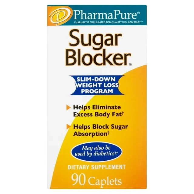 PharmaPure Sugar Blocker Weight Loss Supplement, 90 Capsules.Best Price