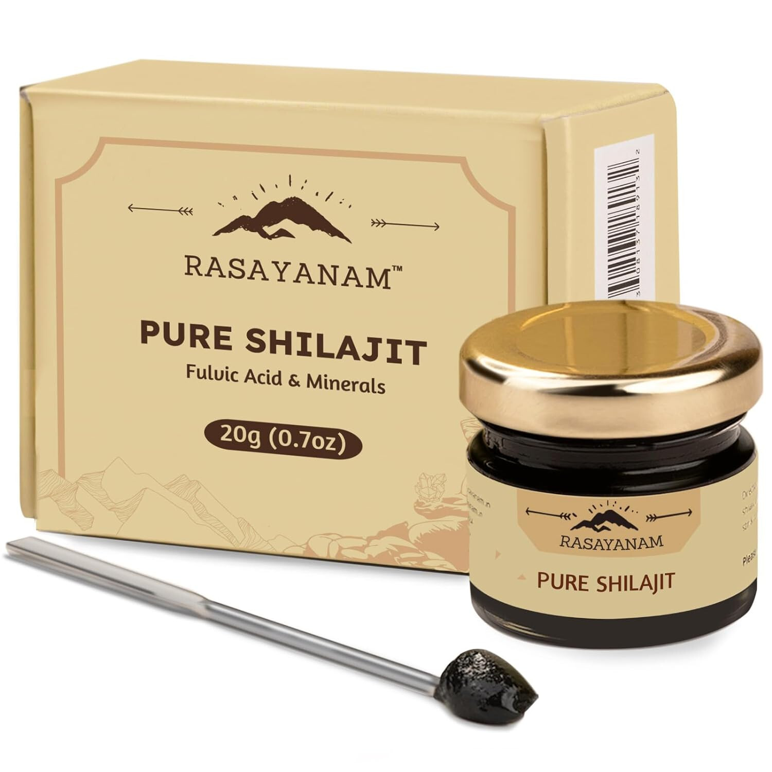 Himalayan Shilajit 100% Pure Soft Resin, Organic, Extremely Potent, Fulvic Acid