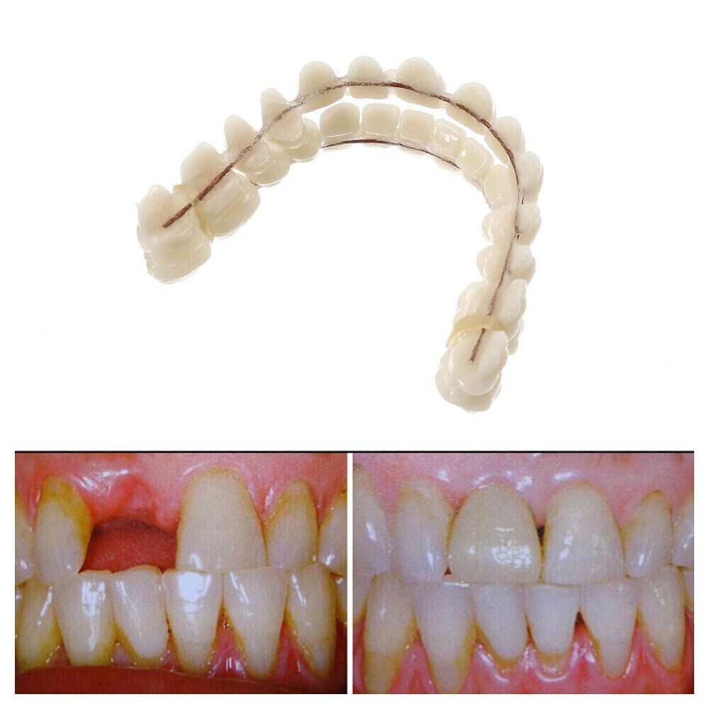 False Snap On Bottom/Upper Lower False Teeth Dental Veneers Dentures Fake Tooth
