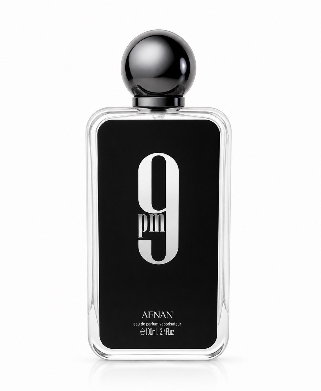 Afnan 9 PM Eau de Parfum Vaporisateur Spray, Regular Size, 3.4 fl oz