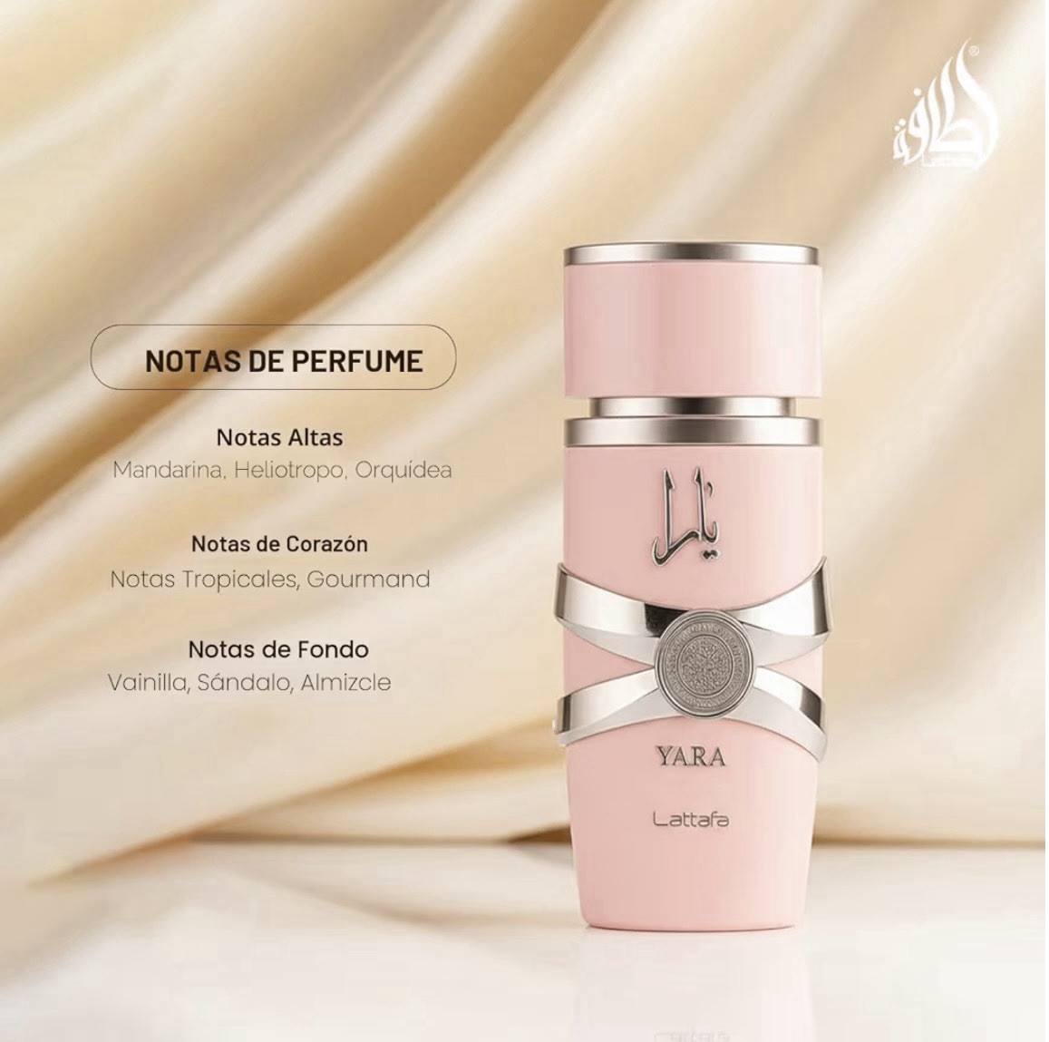 Lattafa Yara Eau de Parfum 3.4 fl oz Spray, Mandarin Vanilla Sandalwood