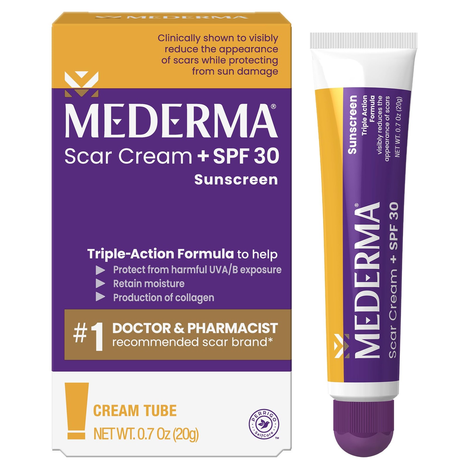 Mederma Scar Cream Plus SPF 30 – 0.7 Ounce (Pack of 1), NOT_APPLICABLE