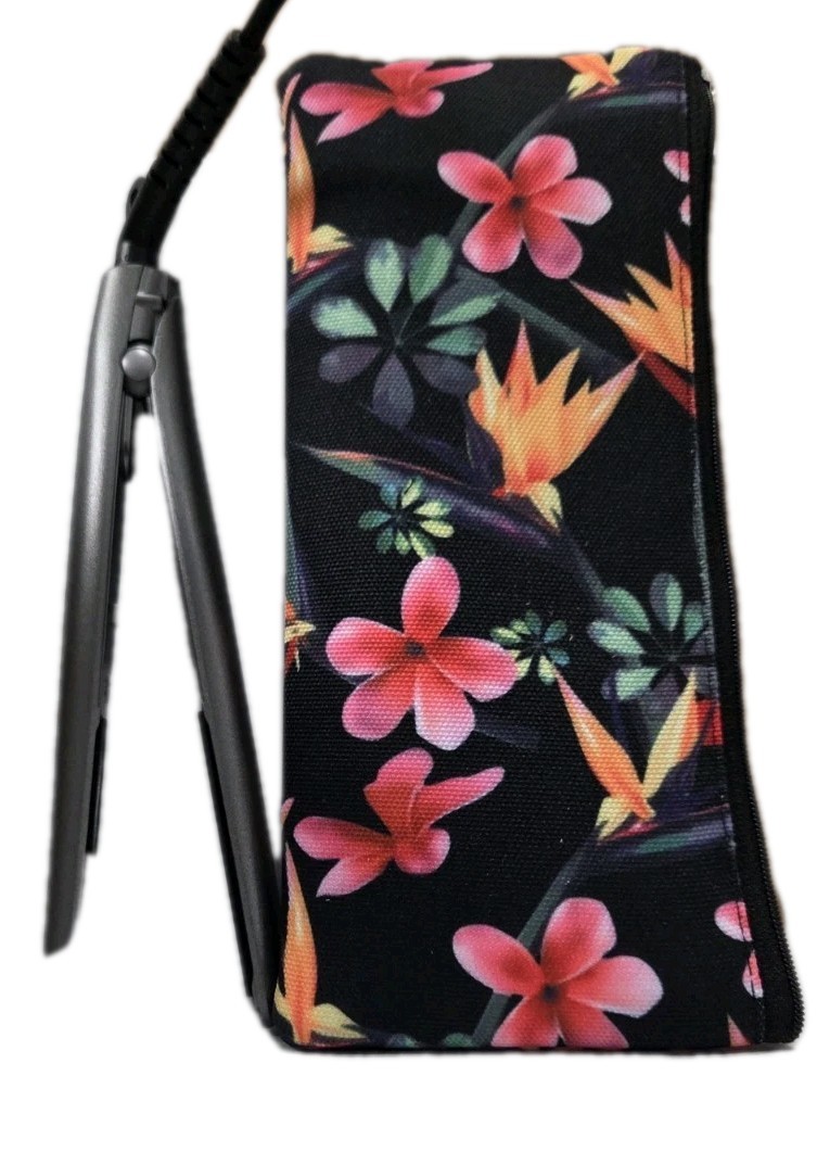 Rusk Pro Smooth Titanium Mini Flat Iron 3/4″ 430° F with Zippered Thermal Case