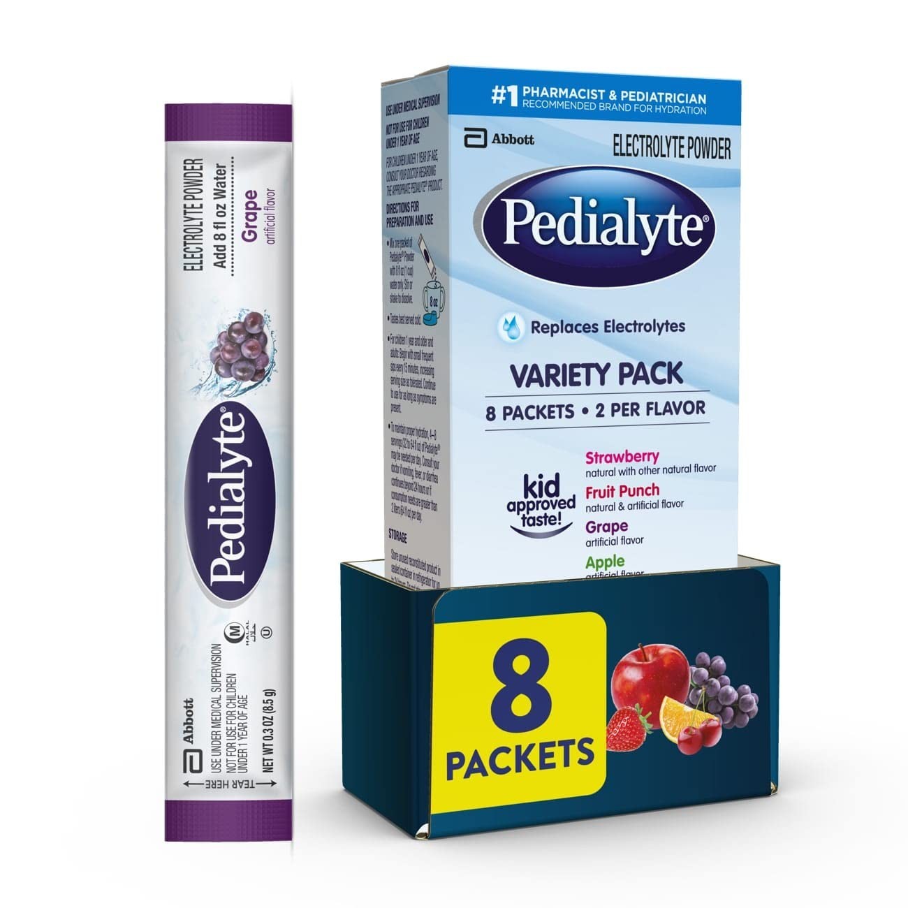 Electrolyte Powder Packets Variety Pack – Hydration Drink for Adults & Kids
