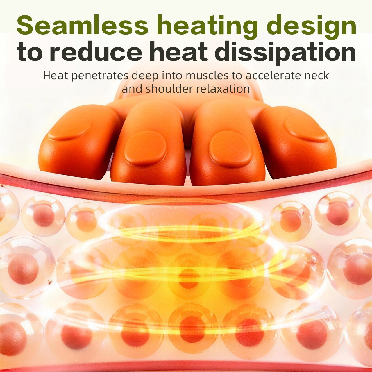 Electric Neck Shoulder Massager Heated 5D Shiatsu Back Massage for Pain Relief