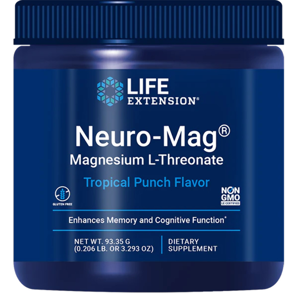 Neuro-Mag Magnesium L-Threonate Powder Tropical Punch Life Extension