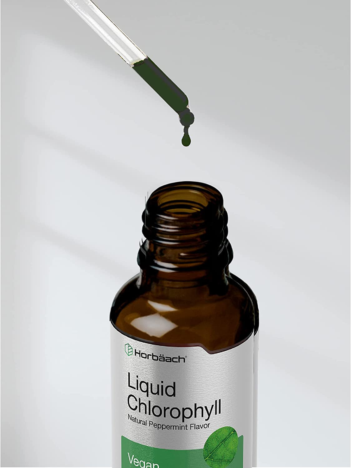 Horbaach Liquid Chlorophyll 2-Pack Peppermint Flavor 4oz Vegan Detox Supplement