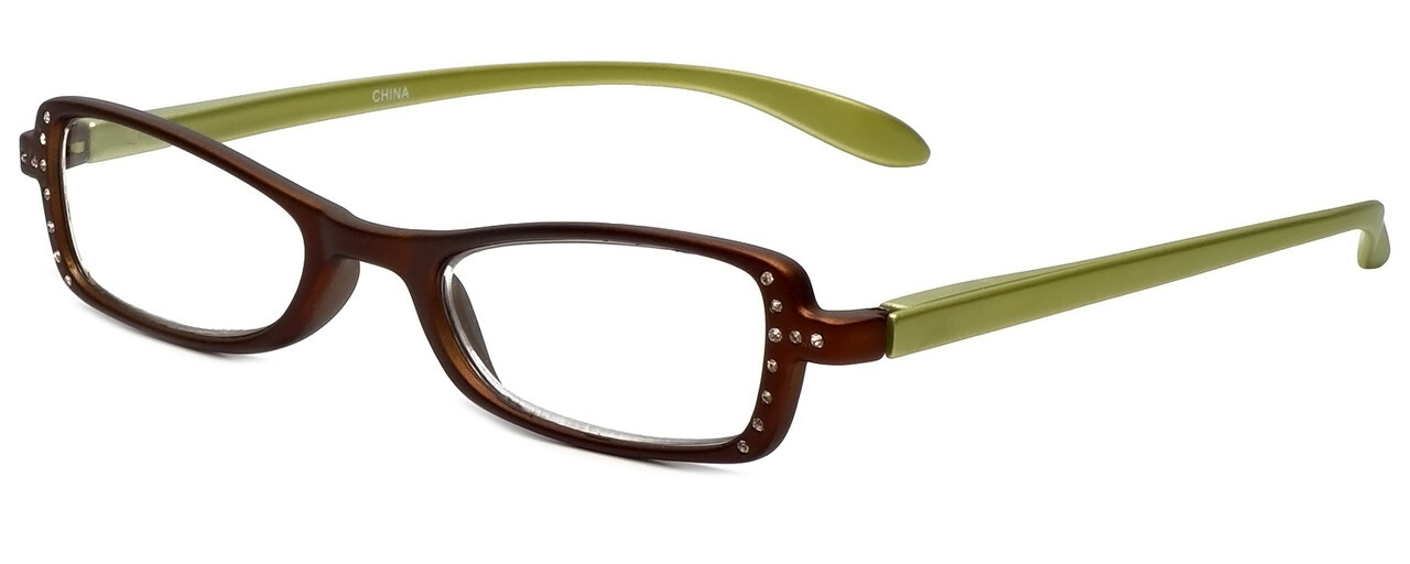 VIP Calabria 837 2-Tone Reading Glasses&Matching Hard Case 60 Color&Power Option