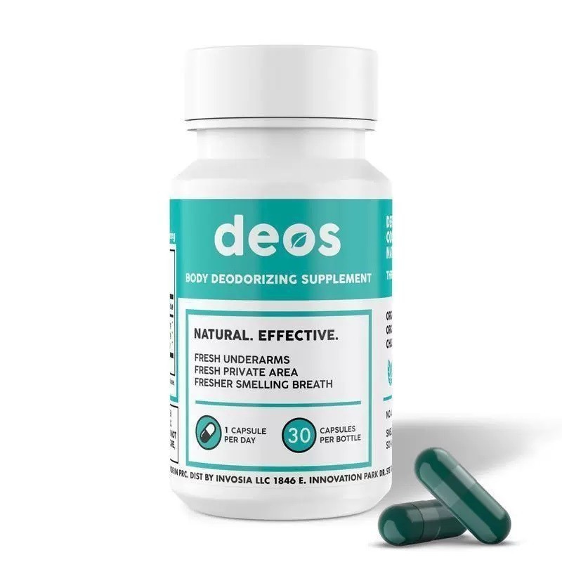 3PACK DEOS Internal Deodorant Supplement – Full Body Deodorizer – (90 Capsules)