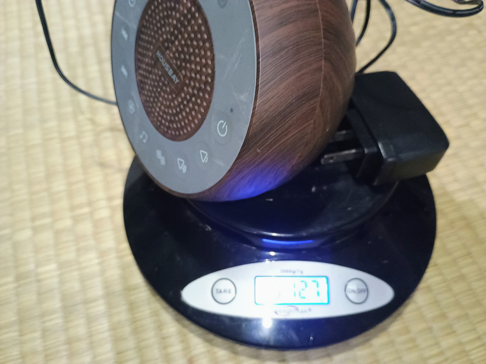 Housbay White Noise Sound Machine Wood Grain Model HFD-W05 Sleep Aid Works