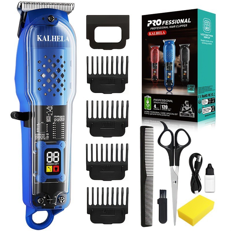 Kalhela Professional Hair Clipper with a lithium battery/USB, Three color option