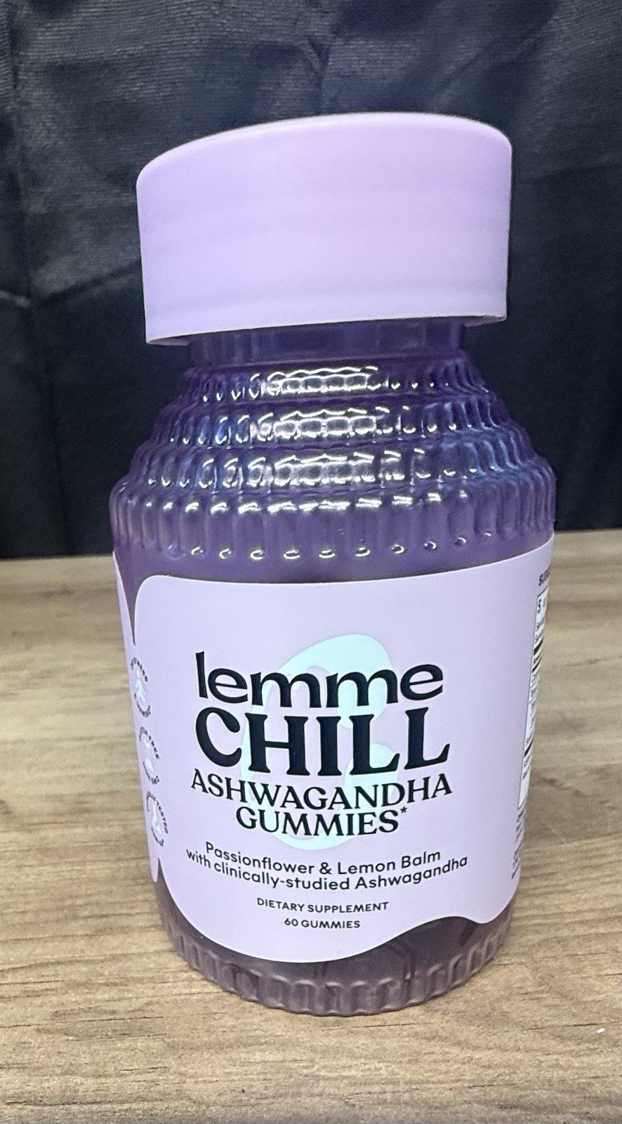 Lemme Chill De-Stress Gummies 60ct Ashwagandha KSM-66 Stress Relief