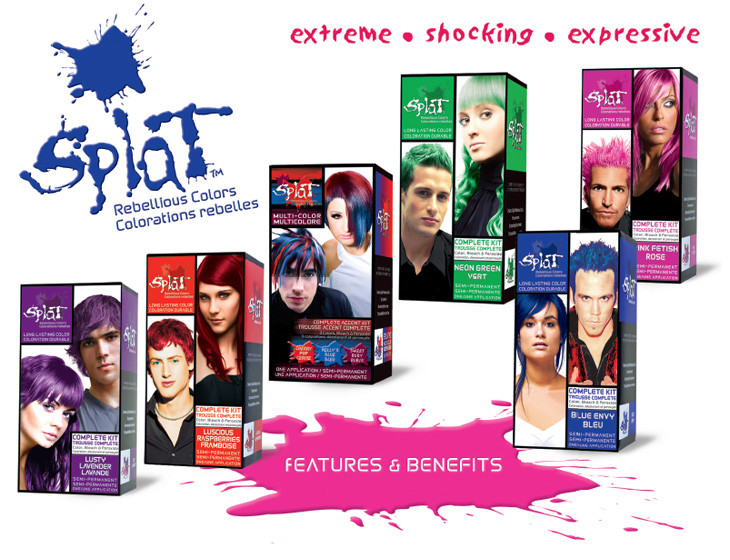 [SPLAT] REBELLIOUS COLORS SEMI PERMANENT COMPLETE KIT OMBRE HAIR DYE