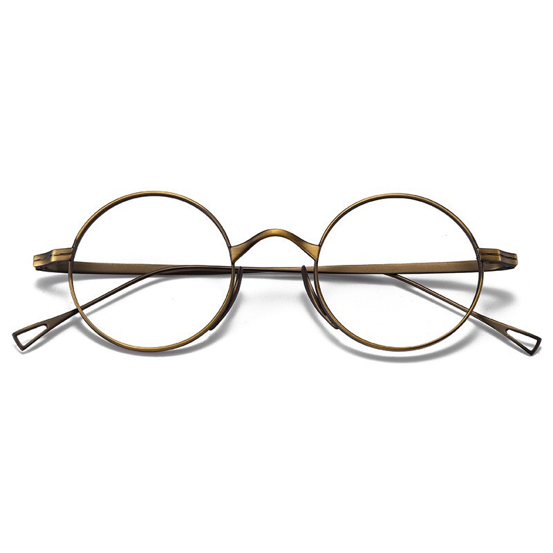 Pure Titanium Handmade Retro Round Glasses Frames Japanese Spectacle Eyeglasses