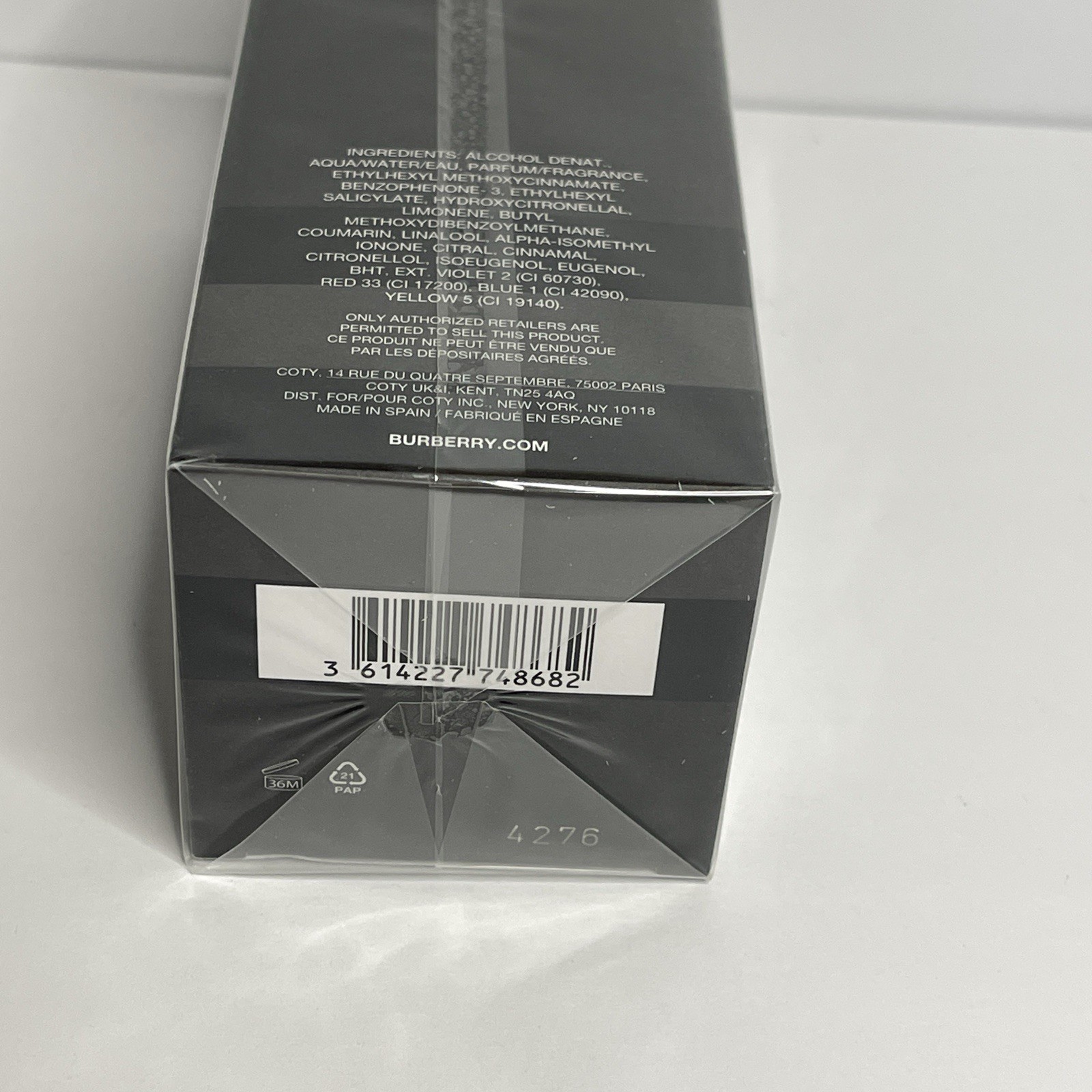 BURBERRY TOUCH By Burberry Cologne for Men EDT 3.3 / 3.4 oz NEW & SEALED