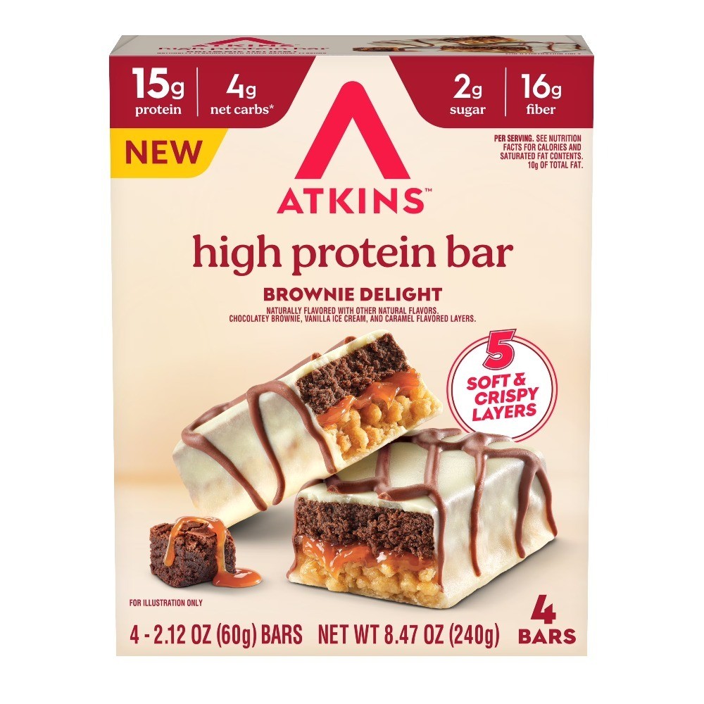 Keto Protein Bars High Protein Low Sugar Low Carb Snack Brownie Delight Flavor 4