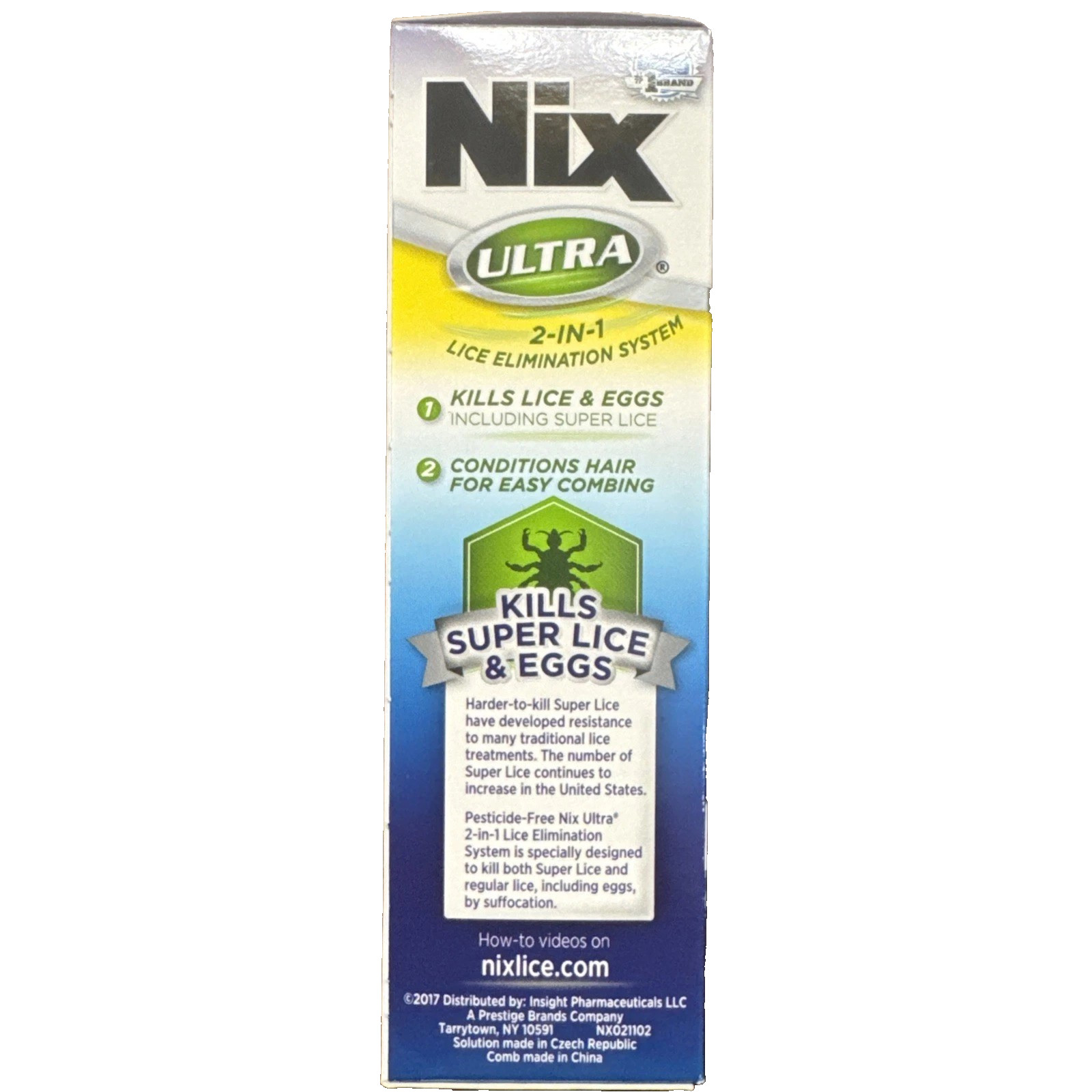 Nix Ultra 2-in-1 Super Lice Treatment with Lice & Egg Removal Comb (EXP 10/2025)