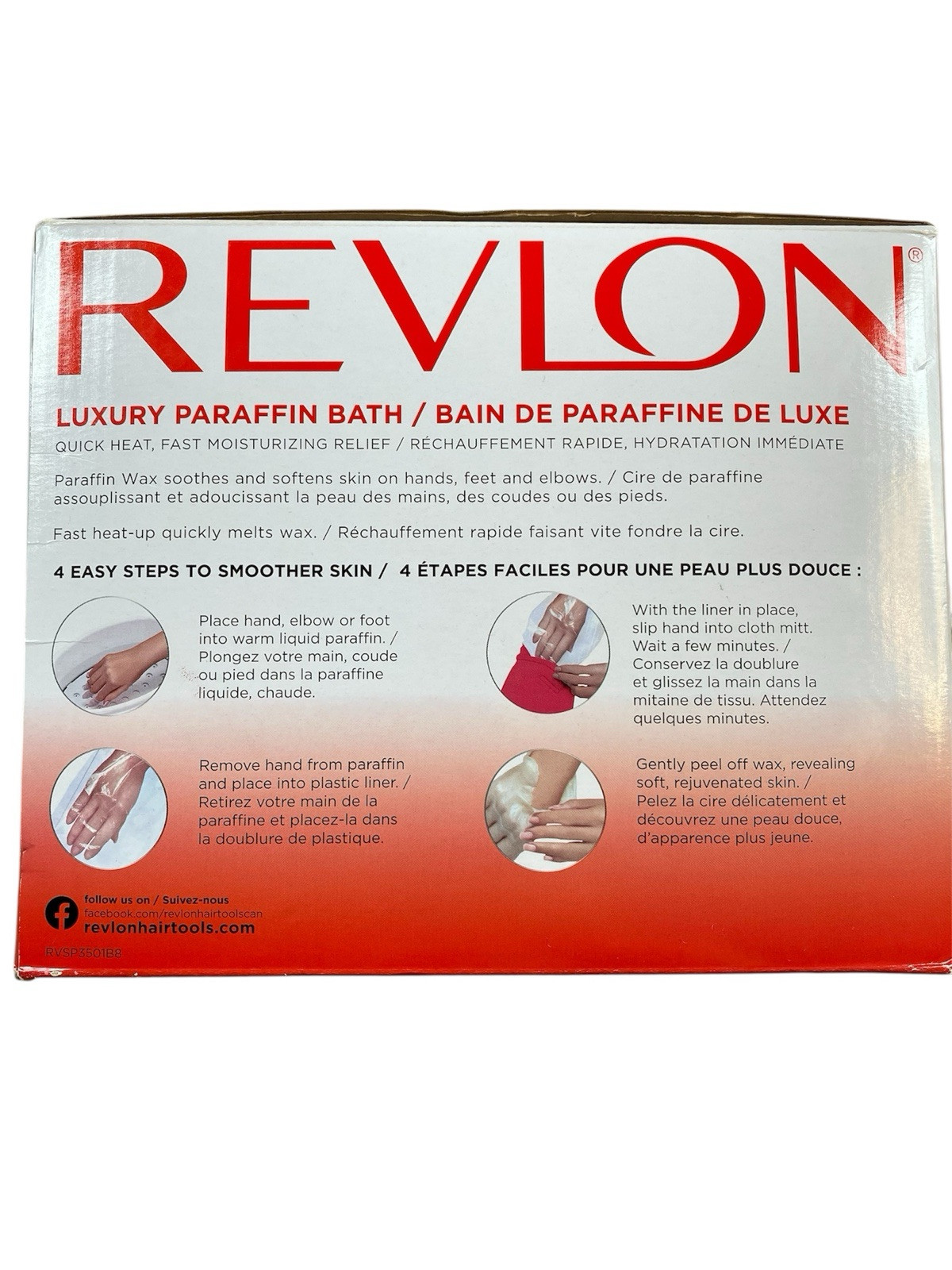 NIB Revlon Luxury Paraffin Bath| for Soft Hands, Elbows & Feet, White & Pink