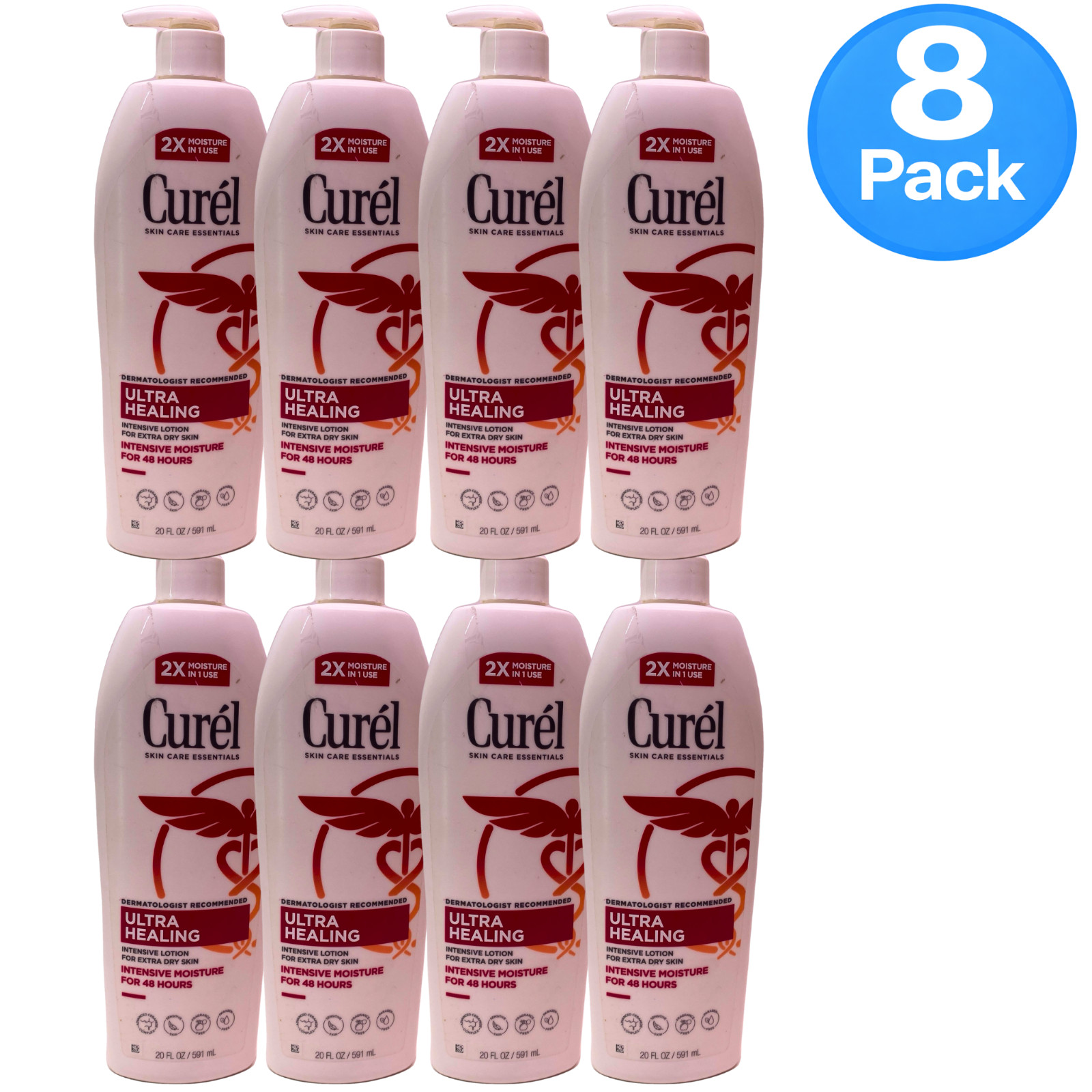 Curél Ultra Healing Intensive Lotion for Extra Dry Skin 20 fl oz 8 Pack New