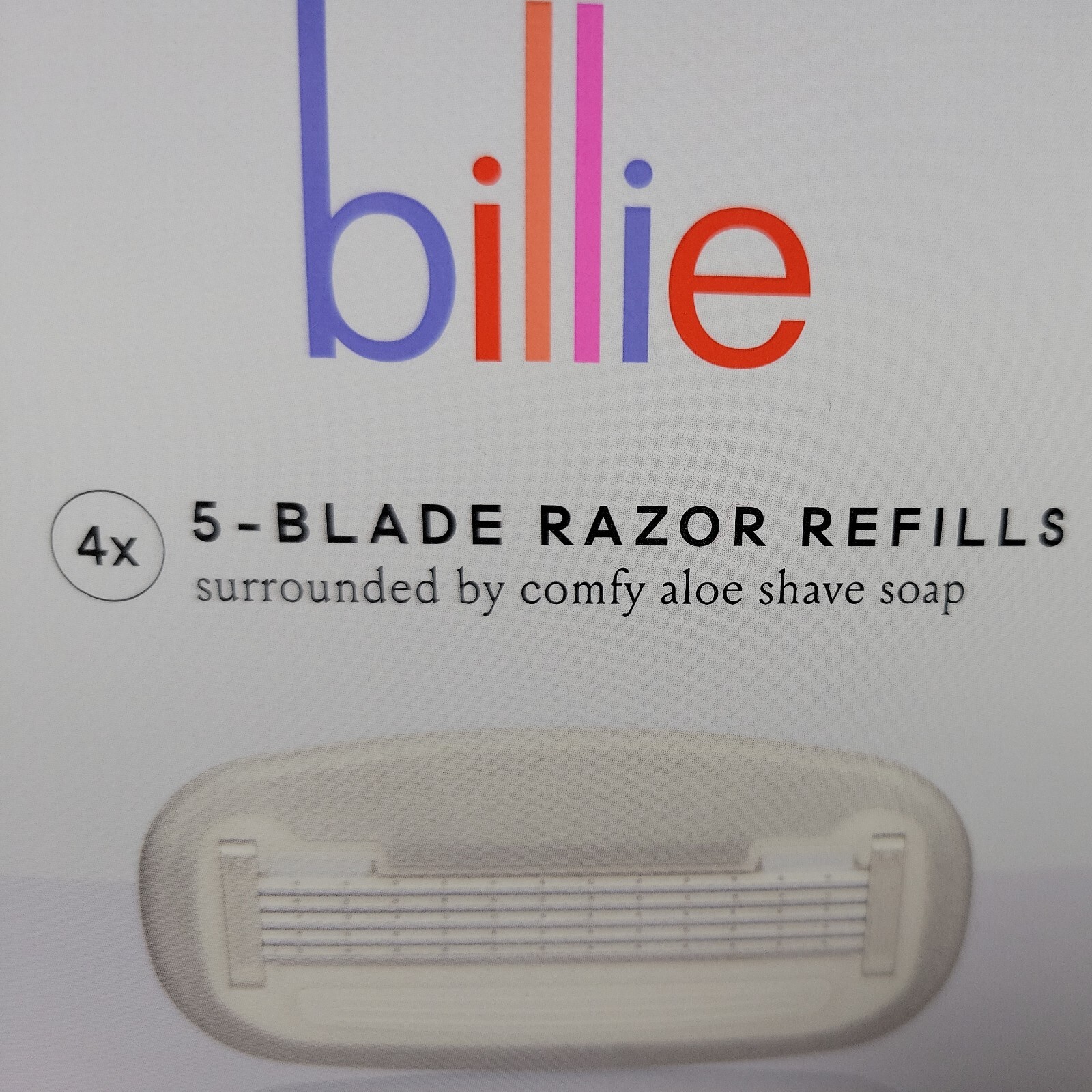 1 Pack of 4 – Billie Razor Refill Cartridge Heads 5 Blade Razors, SEALED NIB
