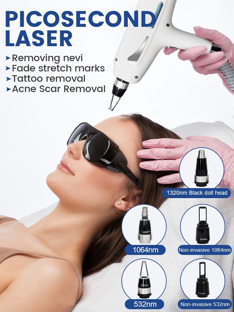 2 In 1 808nm Diode Laser Hair Removal & Pico Laser Tattoo removal Machine 10bar