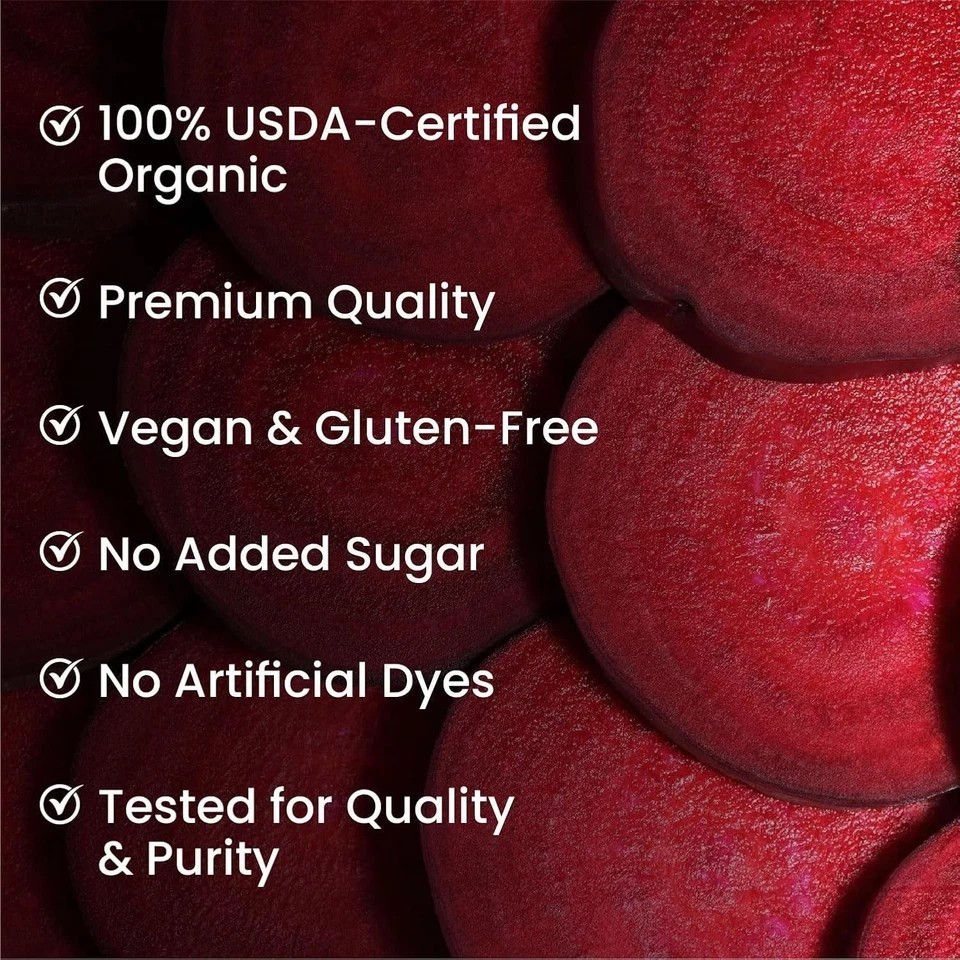 Organic Beetroot Powder For Face, Skin & Hair I Drinking | Eating | 100% Pure
