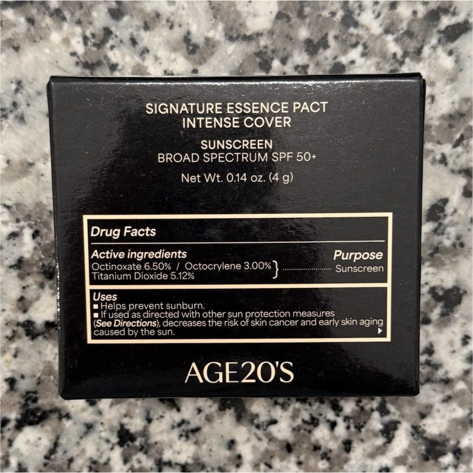 AGE20’S Signature Essence Pact Intense Cover Foundation 23W Matte SPF50+ Mini