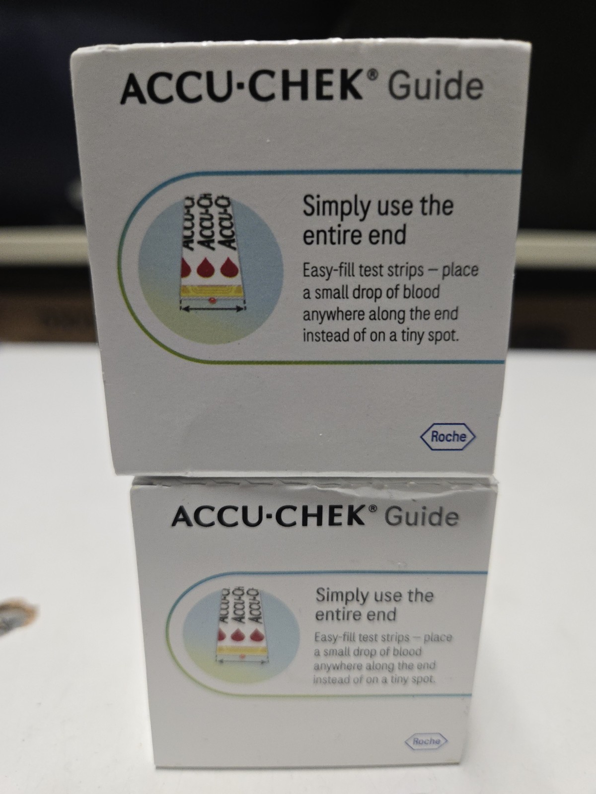200 Accu-Chek Guide Test Strips 2 boxes of 100 Exp 7/31/27