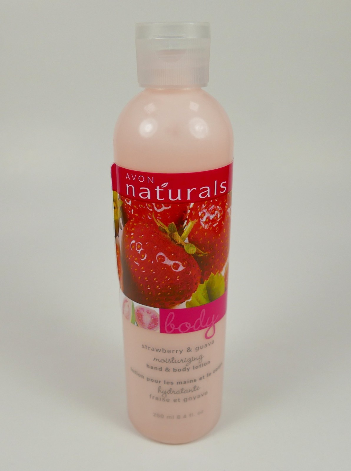 Avon Naturals Strawberry & Guava Hand & Body Lotion 8.4 Fl oz New NOS