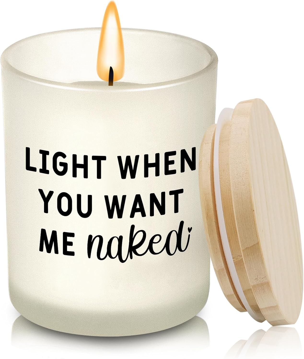 Humorous Romantic Candle for Him – Relaxing Lavender 8oz Gift for Any Occasion