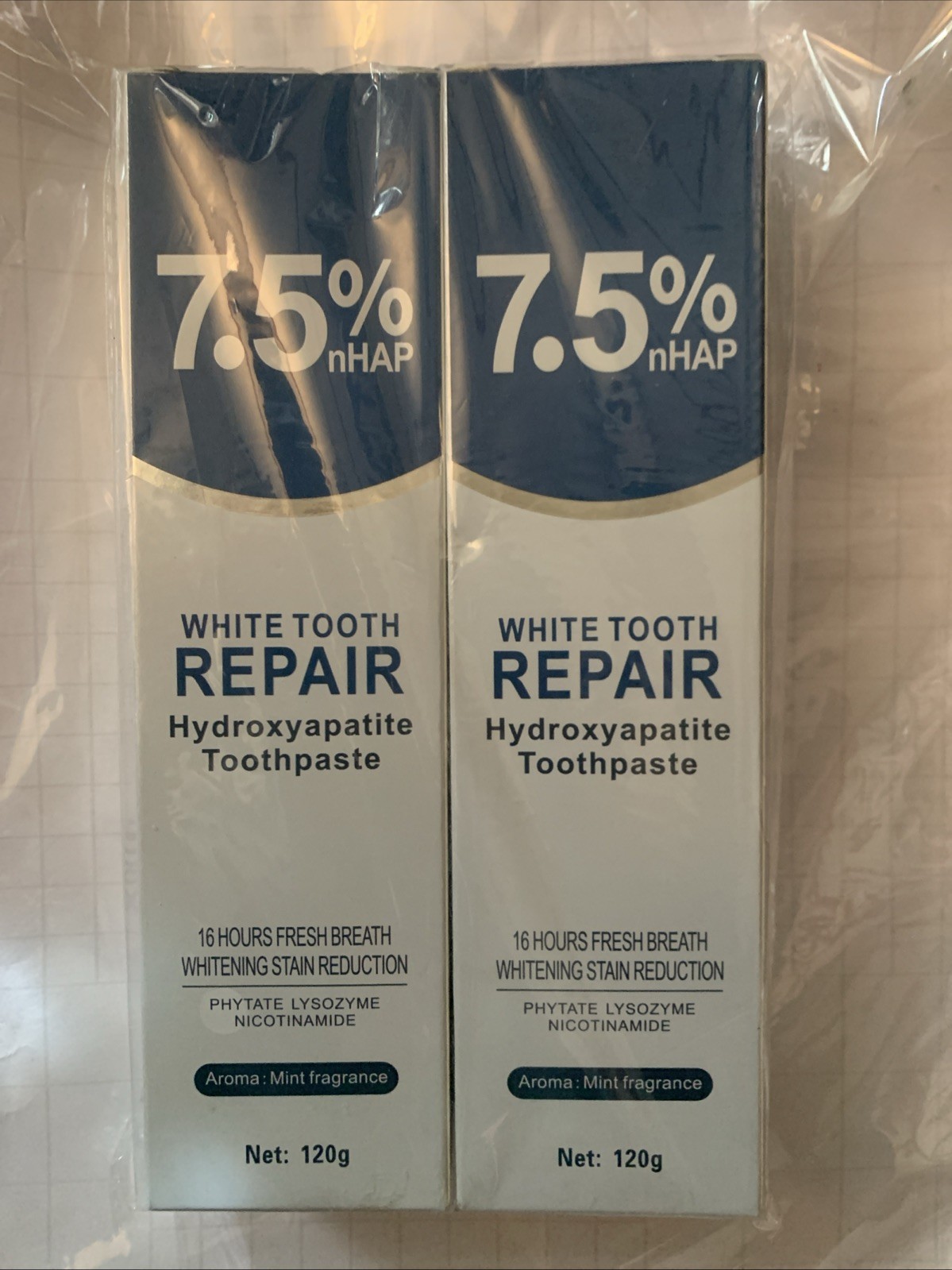 7.5% Hydroxyapatite Toothpaste 4.2 oz (2 Pack)