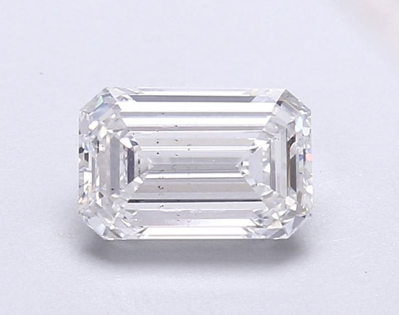 Lab Grown Diamond 9 Ct Emerald Cut Natural D Color VVS1 Clarity GGA Certified.