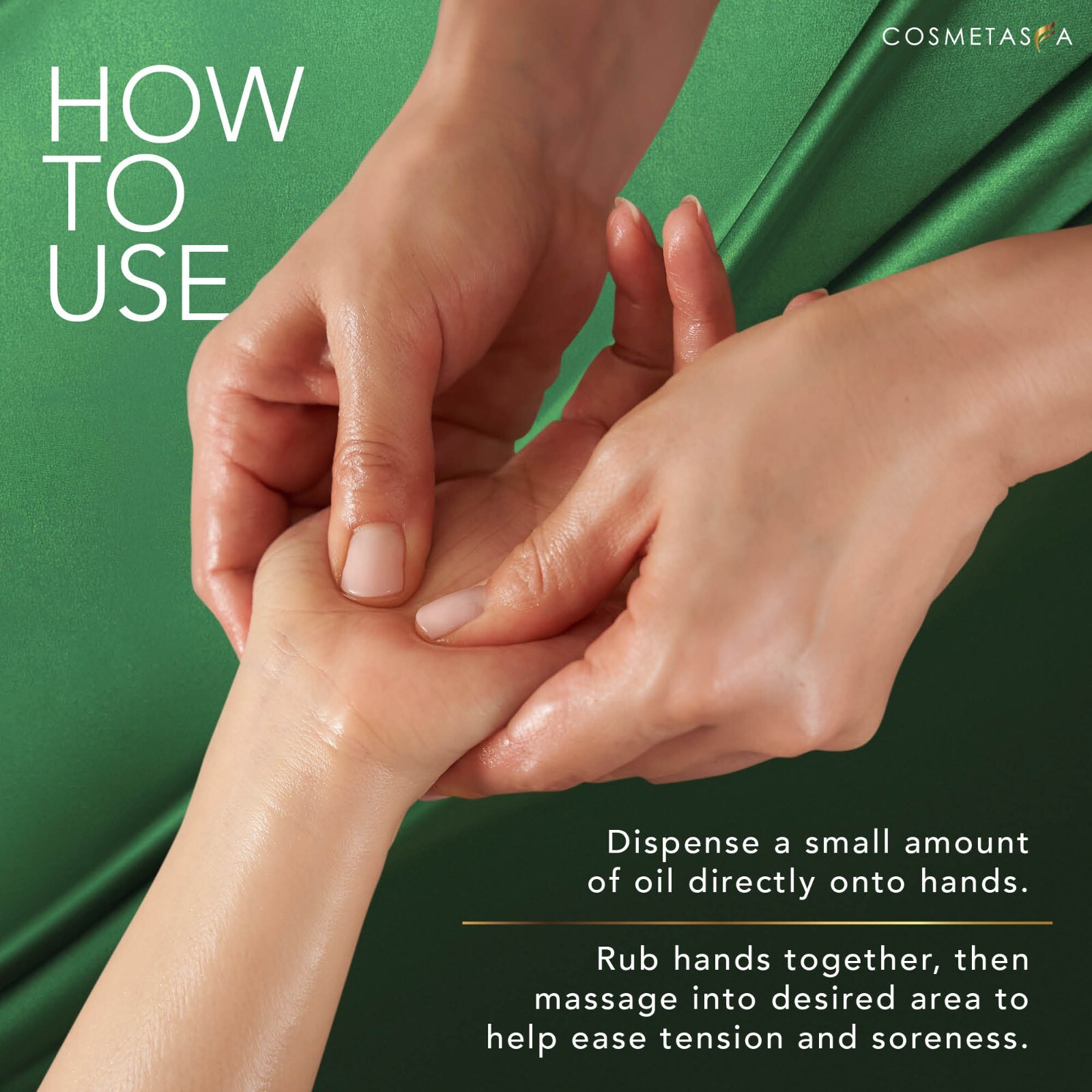 Sore Muscle Massage Oil 8.8 oz by Cosmetasa