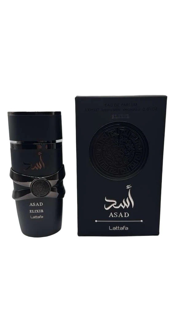 Lattafa Asad Elixir Eau de Parfum Spray 3.4 fl oz Regular Size Fragrance