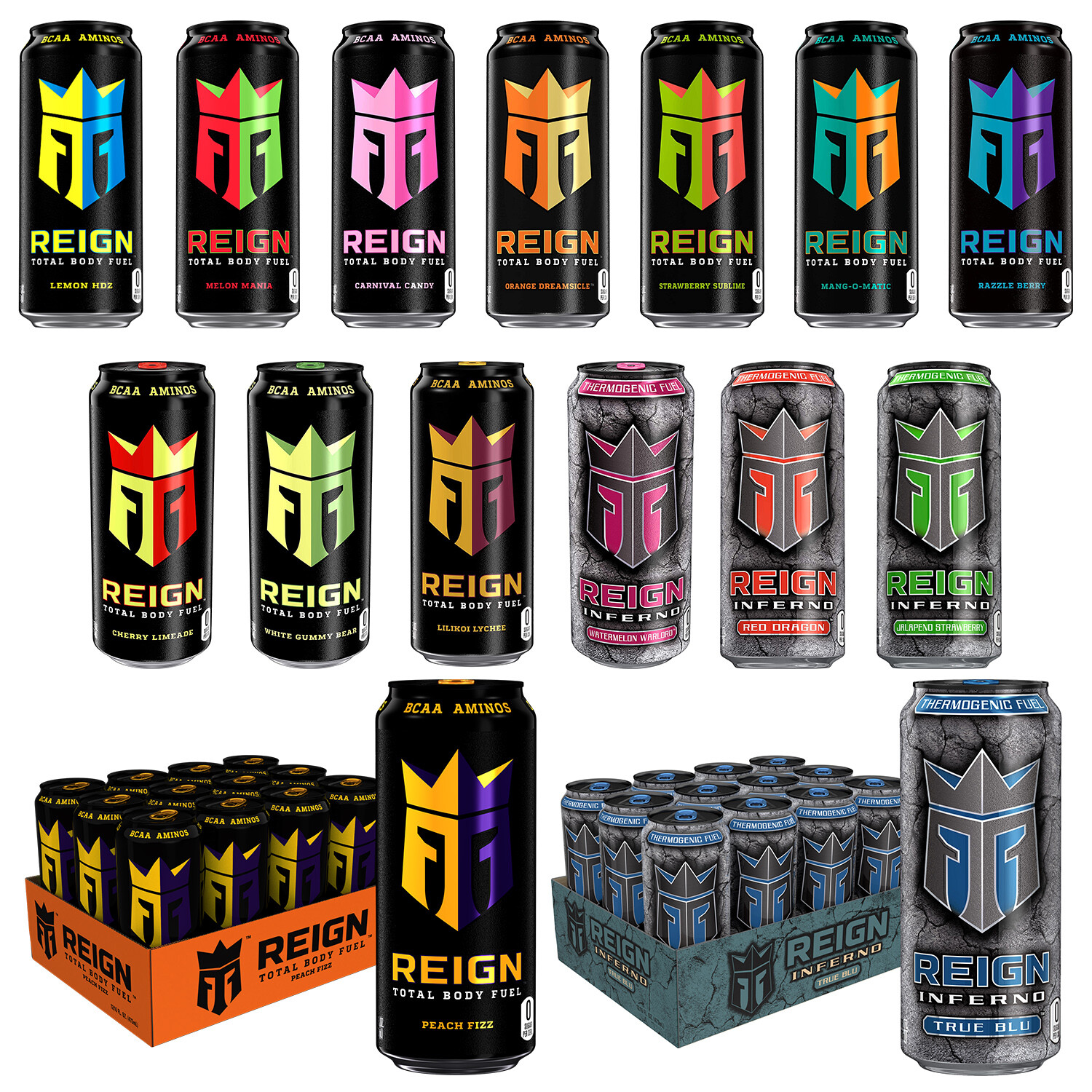 Reign Ultimate Body Fuel Energy Drink 16oz 12-Pack (Variety of Flavors)