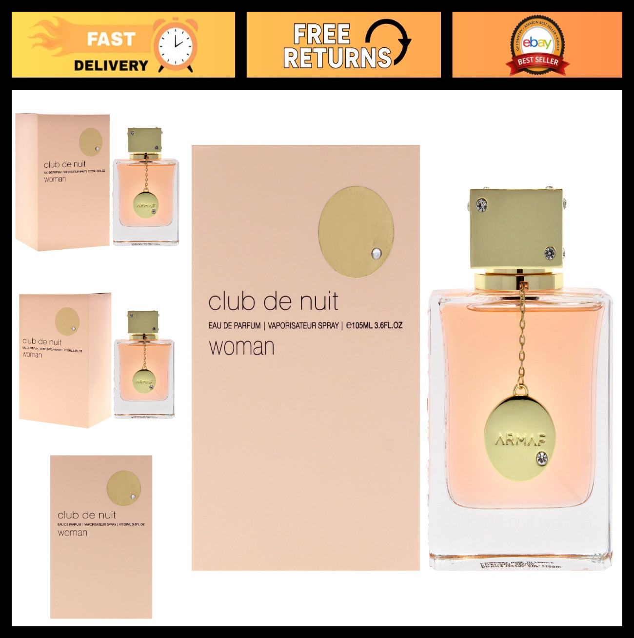Women’s 3.6 oz EDP Spray – Long-Lasting Fragrance, Floral & Fruity Scent
