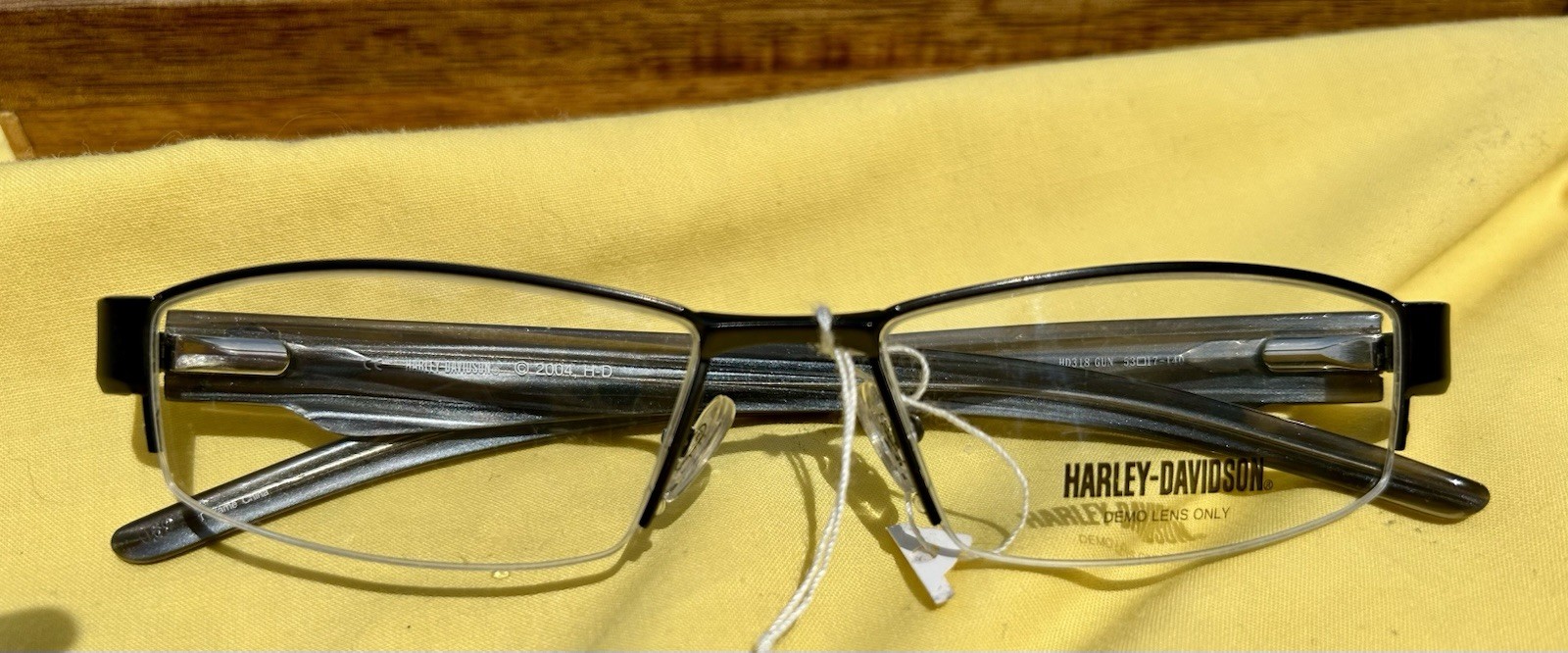 Harley-Davidson HD318 Gunmetal Metal Rectangular Frames 53-17-140