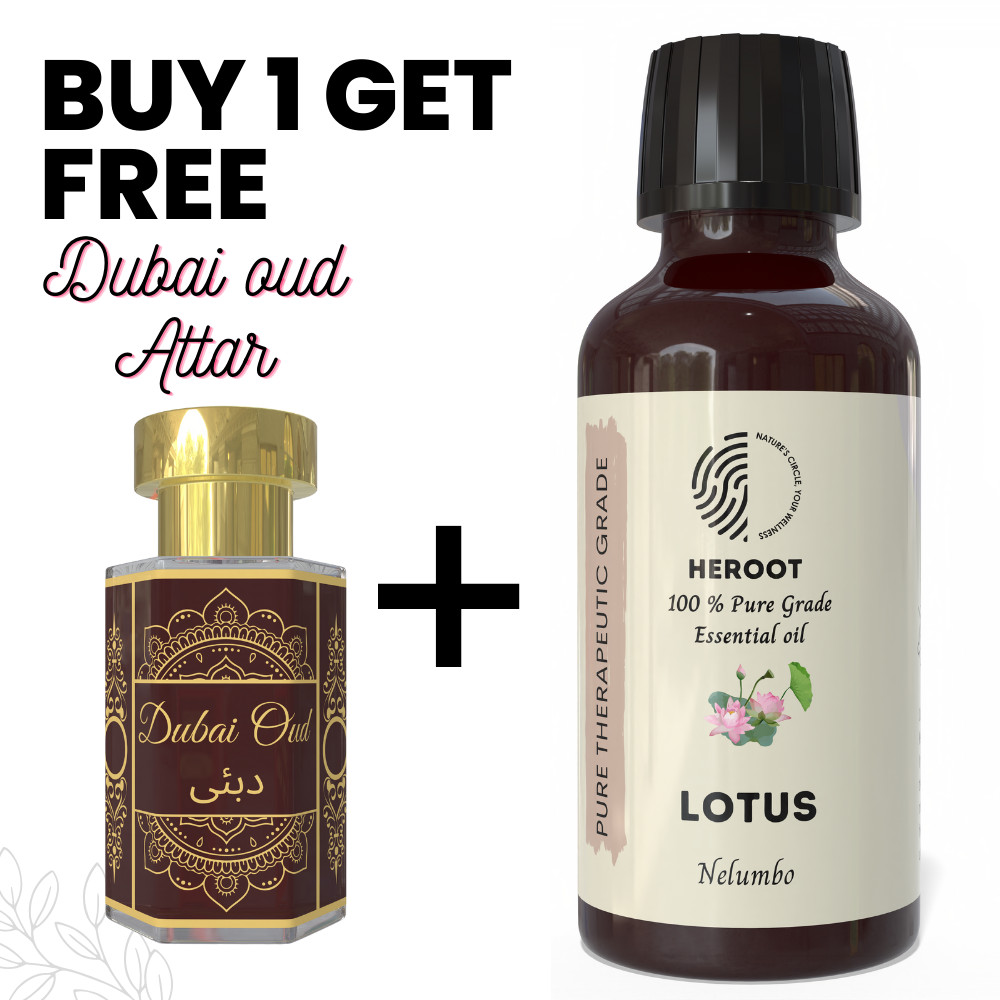 Lotus Essential Oil 10ml Aromatherapy Diffuser Home Fragrance DIY + Free Attar