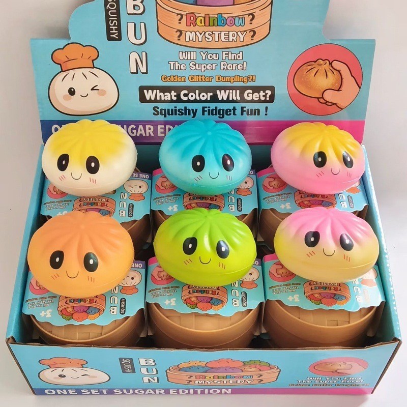 Rainbow Mystery Multicolor Squishy Squeeze Ball Fidget Toy 3+ Size
