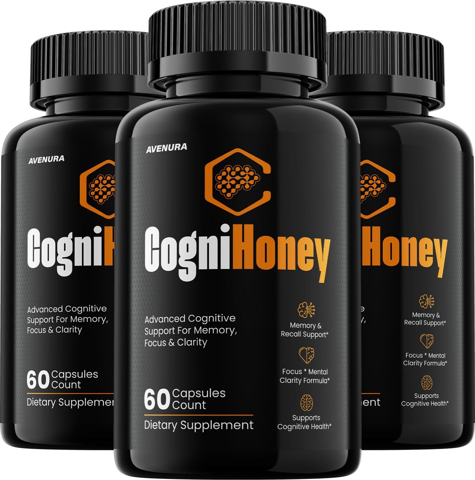 (3 Pack) CogniHoney Capsules – Cogni Honey Advanced Formula Brain Health Support