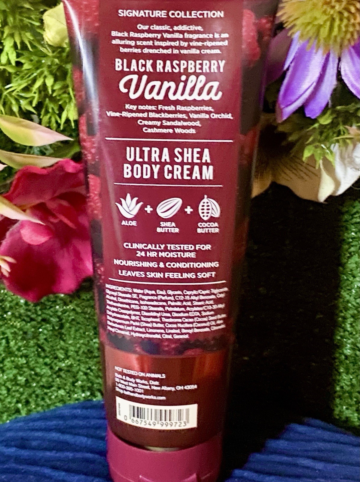 Bath Body Works Black Raspberry Vanilla 24hr Moisture Ultra Shea Cream 8oz Rare