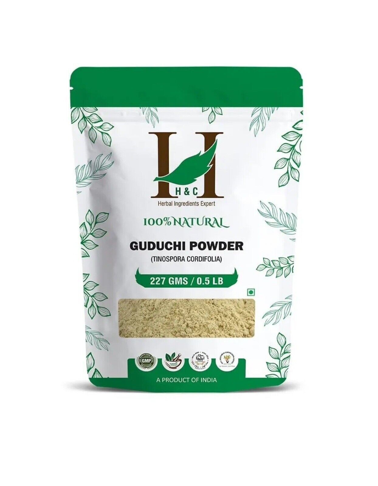Natural & Organic Guduchi Giloy Powder Tinospora Cordifolia 227 Gram