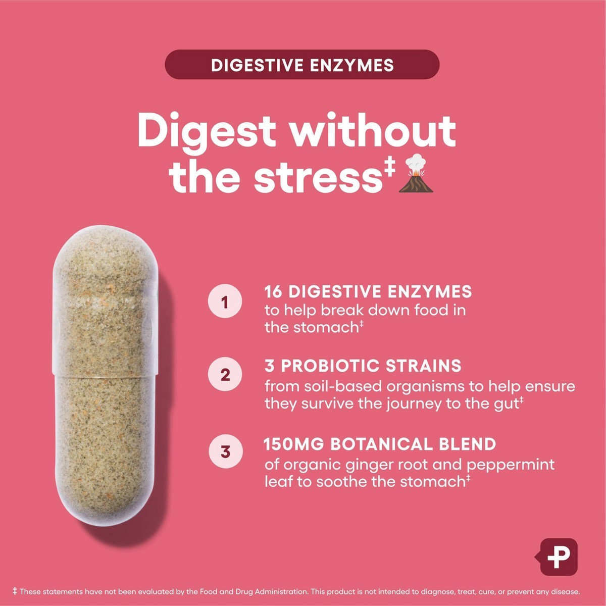 Physician’s Choice Digestive Enzyme Probiotic Capsules – 60ct: 2 Billion CFUs
