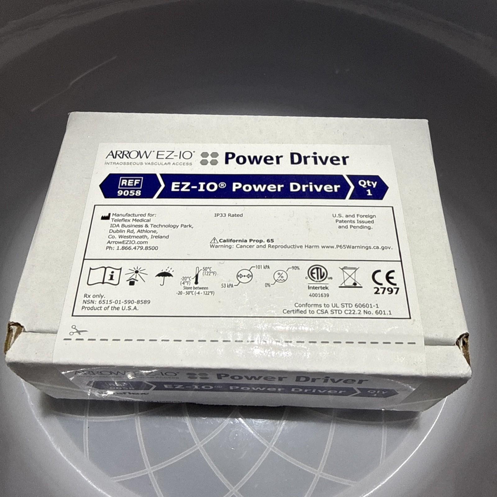 Teleflex Arrow EZ-IO Power Driver Drill 9058 Brand New in Box Sealed