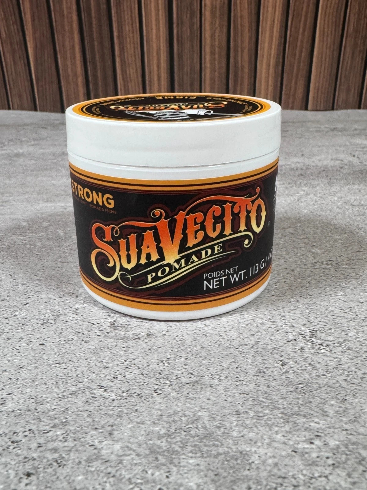 Suavecito Firme Strong Hold Pomade 4oz Medium Shine Barber Hair Sealed New