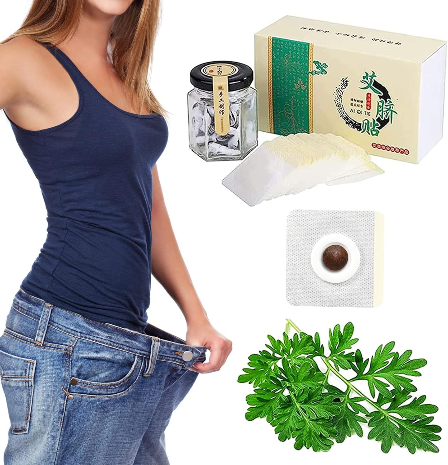 Effective Ancient Remedy Healthy Belly Pellets, Herbal Waist Pellet, Wormwood Mu