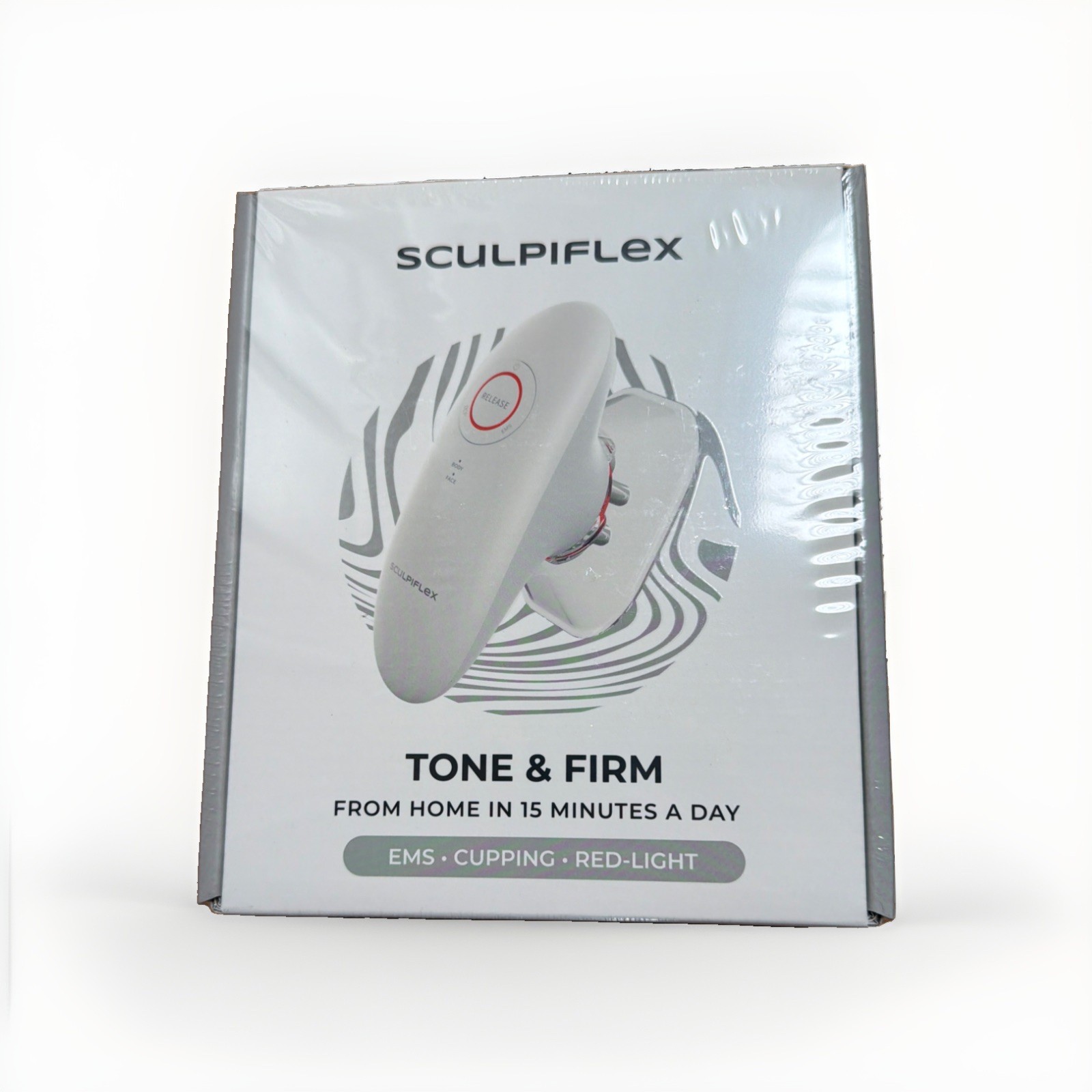 Sculpiflex Tone & Firm The Ultimate 3-in-1 Body Sculptor Red Light Cupping -NIB